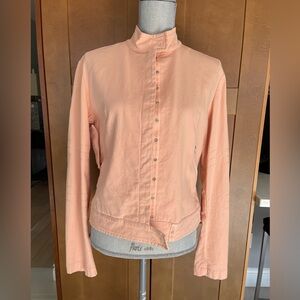 FENDI JEANS Women's Peach Cotton Jacket, size IT 44/US L